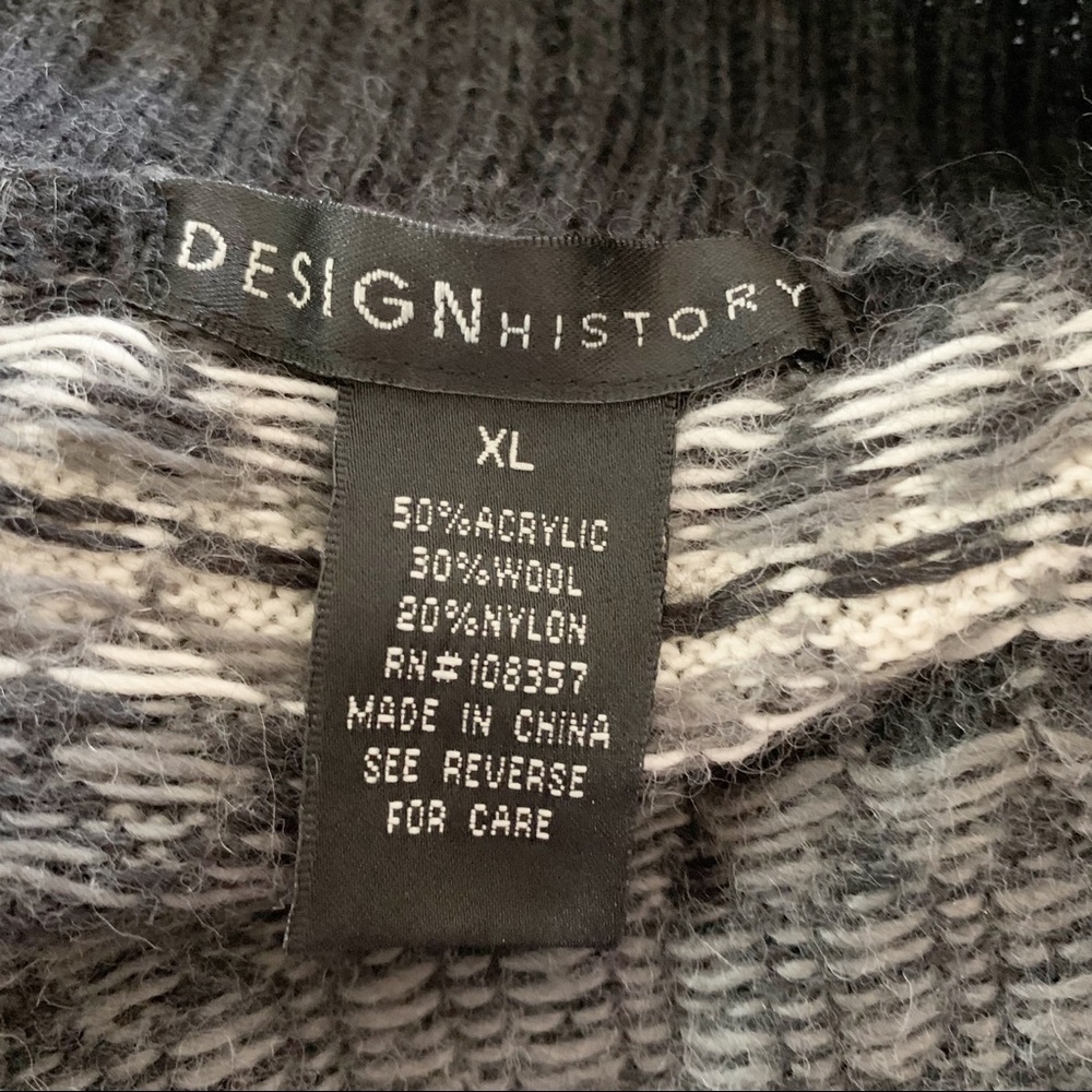 Design History Wool Blend Cascade Open Front Card… - image 3